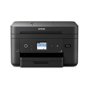 Epson WorkForce WF-2860 Wireless Inkjet Multifunction Printer-Color-Copier/Fax/Scanner-4800x1200 Print-Automatic Duplex Pr