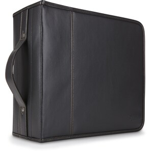 Case Logic 336 Capacity CD Wallet - Wallet - Faux Leather - Black - 336 CD/DVD
