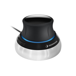 3Dconnexion SpaceMouse Compact - Cable - Black, Silver - USB - 2 Programmable Button(s) - Symmetrical