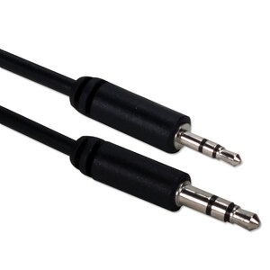 QVS 6ft 3.5mm Male To 2.5mm Male Headphone Audio Conversion Cable - 6 ft Mini-phone/Sub-mini phone Audio Cable for Smartph