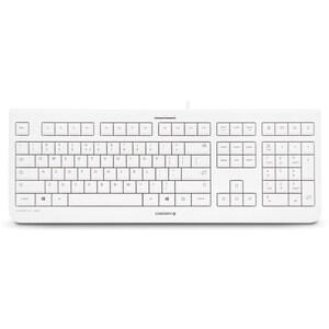 CHERRY KC 1000 Keyboard - Cable Connectivity - USB Interface - English (US) - Light Grey - 108 Key Calculator, Email, Brow