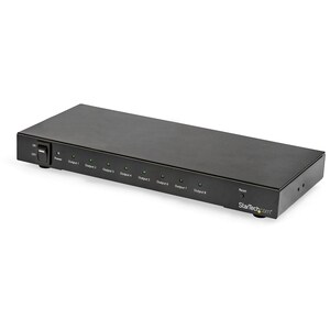 StarTech.com 8-Port 4K 60Hz HDMI Splitter - HDR Support - HDMI 2.0 Splitter - 7.1 Surround Sound Audio - 3840 × 2160 - 1 x