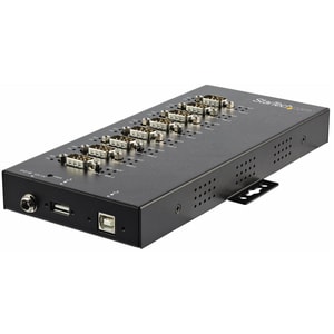 StarTech.com USB to RS232/RS485/RS422 8 Port Serial Hub Adapter - Industrial Metal USB 2.0 to DB9 Serial Converter - Din R