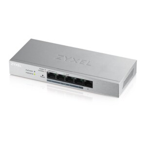 ZYXEL GS1200-5HP v2 5 Ports Ethernet Switch - 2 Layer Supported - Twisted Pair - Wall Mountable, Desktop