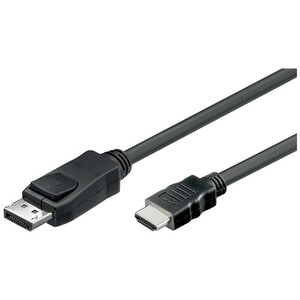 4XEM 10FT DisplayPort To HDMI Cable M/M - 10 ft DisplayPort/HDMI A/V Cable for Audio/Video Device, TV, Monitor, Projector 