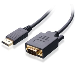 4XEM 15FT DisplayPort To VGA Adapter Cable - Black - 15 ft DisplayPort/VGA Video Cable for Video Device, Monitor, Projecto