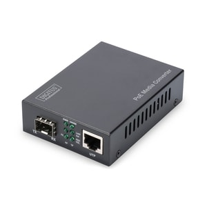 DIGITUS Professional DN-82140 Transceiver/Media Converter - 1 Port(s)Network (RJ-45) - 1 x PoE (RJ-45) Ports - Optical Fib