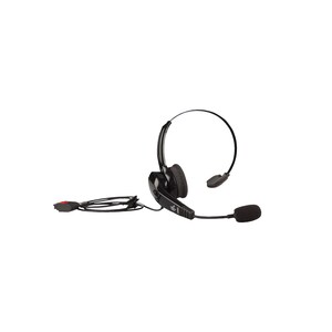 Zebra Wired Behind-the-neck, Over-the-head Mono Headset - Monaural - Supra-aural - 50 Hz to 8 kHz - Noise Cancelling Micro