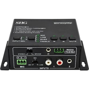 SIIG CE-AU0011-S1 Amplifier - 40 W RMS - 2 Channel - Black