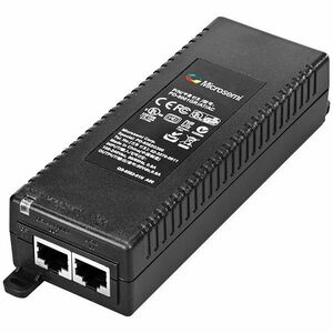 Microchip PD-9001GR PoE Injector - 120 V AC, 230 V AC Input - 55 V DC Output - 1 x 10/100/1000Base-T Input Port(s) - 1 x 1