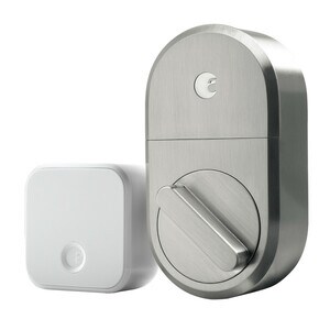August Smart Lock + Connect - BluetoothSatin Nickel