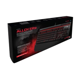 Kingston HyperX Alloy Elite Mechanical Gaming Keyboard - Cable Connectivity - USB 2.0 Interface Multimedia, Volume Control