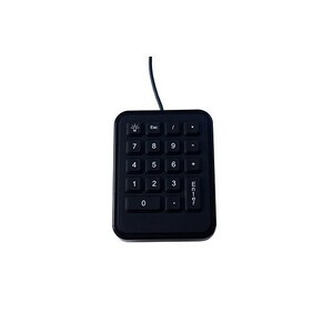Gamber-Johnson Keypad - Cable Connectivity - USB Interface - Black - Industrial Silicon Rubber Keyswitch