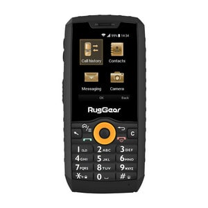 RugGear RG150 512 MB Smartphone - 6.1 cm (2.4") - 256 MB RAM - Android 4.4.2 KitKat - 3G - Black, Orange - Bar - MediaTek 