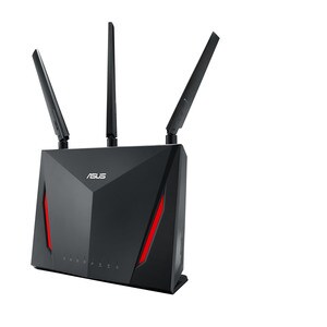 Asus RT-AC86U IEEE 802.11ac Ethernet Wireless Router - 2.40 GHz ISM Band - 5 GHz UNII Band - 362.50 MB/s Wireless Speed - 