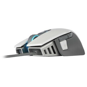 Corsair M65 RGB ELITE Tunable FPS Gaming Mouse - White - Optical - Cable - White - 18000 dpi - 8 Programmable Button(s) - 