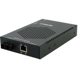 Perle S-1110DHP-SC10D-XT Transceiver/Media Converter - 2 x Network (RJ-45) - 1 x SC Ports - SimplexSC Port - Single-mode -