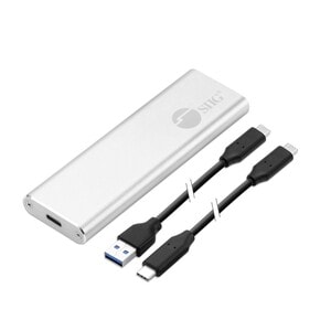 SIIG Drive Enclosure - USB 3.1 Type C Host Interface - UASP Support External - Silver - Aluminum