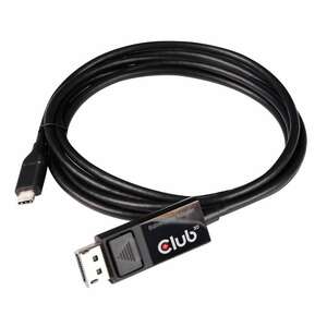 Club 3D USB Type C Cable to DP 1.4 8K60Hz M/M 1.8m/5.9ft - 5.91 ft DisplayPort/USB Video/Data Transfer Cable for Projector