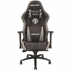 Anda Seat Spirit King AD4XL-05-BG-PV-G03 Gaming Chair - For Gaming - Foam, PVC Leather, PU Leather - Black, Gray