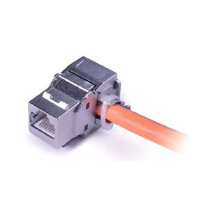 molex PowerCat 6A 10G Shielded Side Entry Keystone Jack - 1 x RJ-45 Female Network - Grey