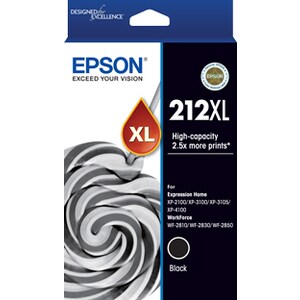 Epson 212XL Original High Yield Inkjet Ink Cartridge - Black - 1 Pack - Inkjet - High Yield - 1 Pack
