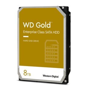 Western Digital Gold WD8004FRYZ 8 TB Hard Drive - 3.5" Internal - SATA (SATA/600) - Server, Storage System Device Supporte