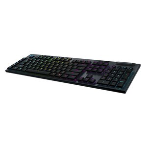 Logitech G915 Gaming Keyboard - Wireless Connectivity - USB Interface - English (US) - Black - Mechanical Keyswitch - Blue
