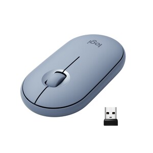 Logitech Pebble Wireless Mouse M350 - Optical - Wireless - Bluetooth/Radio Frequency - 2.40 GHz - USB - 1000 dpi - Scroll 