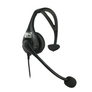 VXi VR12 Wired Over-the-head, Behind-the-neck Mono Headset - Monaural - Supra-aural - 300 Ohm - 300 Hz to 5 kHz - Noise Ca