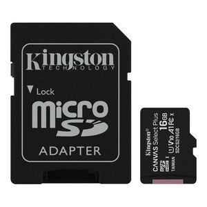 Kingston Canvas Select Plus 16 GB Class 10/UHS-I (U1) microSDHC - 1 Pack - 100 MB/s Read - Lifetime Warranty