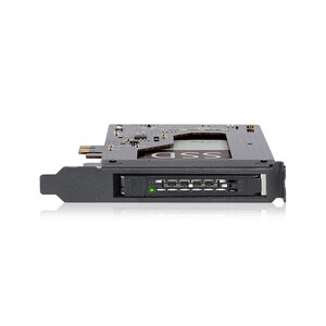 Icy Dock ToughArmor MB839SP-B Drive Slot Adapter - PCI Express 2.0 x1 Host Interface Internal - Black - Hot Swappable Bays