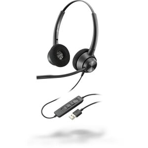 Plantronics EncorePro 320 Wired Over-the-head Stereo Headset - Binaural - Supra-aural - 32 Ohm - 50 Hz to 8 kHz - Noise Ca