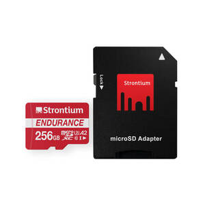 Strontium Nitro Plus Endurance A2 256 GB Class 10/UHS-I (U3) microSDXC - 100 MB/s Read - 45 MB/s Write - 2 Year Warranty