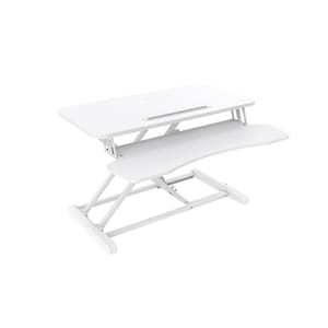 V7 DT2SSW Multipurpose Desktop Riser - 50 cm Height x 61.5 cm Width - Desktop - White