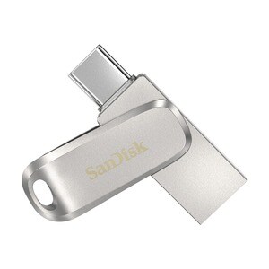 SanDisk Ultra Dual Drive Luxe 32 GB USB 3.1 (Gen 1) Type A, USB 3.1 (Gen 1) Type C Flash Drive - Silver - 150 MB/s Read Speed