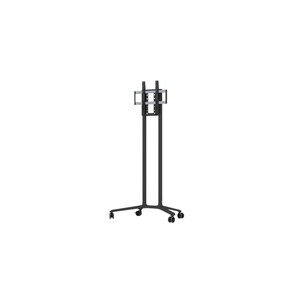 SMS Display Stand - Up to 190.5 cm (75") Screen Support - 50 kg Load Capacity - Floor - Dark Grey - Aluminium