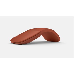 Microsoft Surface Arc Mouse - Bluetooth - BlueTrack - 2 Button(s) - Poppy Red - Wireless - 1000 dpi - Scroll Plane