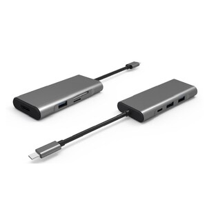 Tucano 7 in 1 USB-C Hub Power Delivery - for Tablet PC - USB 3.1 Type C - 3 x USB 3.0 - USB Type-C - HDMI - Wired