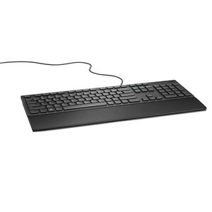 Dell Multimedia Keyboard (US English) - KB216 - Black Retail Packaging - Cable Connectivity Play/Pause, Rewind, Fast-forwa
