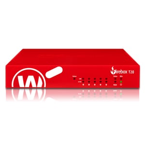 WatchGuard Firebox T20 Network Security/Firewall Appliance - 5 Port - 1000Base-T - Gigabit Ethernet - 5 x RJ-45 - 1 Year B