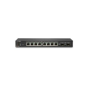 SonicWall Switch SWS12-8POE - 10 Ports - Manageable - 2 Layer Supported - Modular - 2 SFP Slots - 73.30 W Power Consumptio