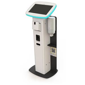 iView Registration Kiosk with a Sanitizer kit
