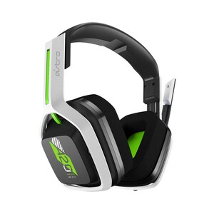 Logitech A20 Gaming Headset - Stereo - Wireless - RF - Over-the-head - Binaural - White/Green