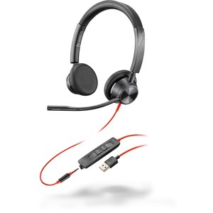 Plantronics Blackwire 3325 USB-A Headset - Stereo - USB Type A, Mini-phone (3.5mm) - Wired - 32 Ohm - 20 Hz - 20 kHz - Ove