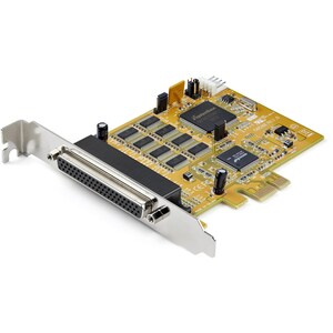 StarTech.com Tarjeta Adaptadora PCI Express Serie de 8 Puertos RS232 - DB9 UART16C1050 - Protección ESD de 15kV - Win Linu