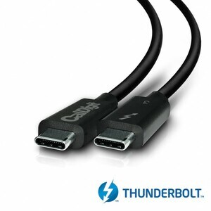 CalDigit Thunderbolt 3 Cable (0.8m) Passive 40Gb/s, 100W, 20V, 5A - 2.62 ft Thunderbolt 3 A/V Cable for MacBook Pro, Noteb