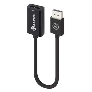 Alogic 20cm DisplayPort to HDMI Adapter Male to Female - 7.9" DisplayPort/HDMI A/V Cable for Audio/Video Device, Computer 