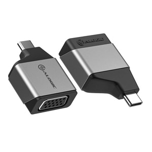 Alogic Ultra Mini USB-C to VGA Adapter - 1 Pack - 1 x Type C Male Mini USB - 1 x HD-15 Female Video - 1920 x 1200 Supporte