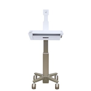 Ergotron CareFit Medical Trolley - 1 Drawer - 9.07 kg Capacity - 3 Casters - 101.60 mm Caster Size - Aluminium - 457.2 mm 